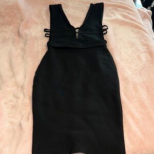 Chic Black Backless Dress